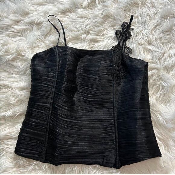 Victoria's Secret Black Textured Top - Picture 1 of 5